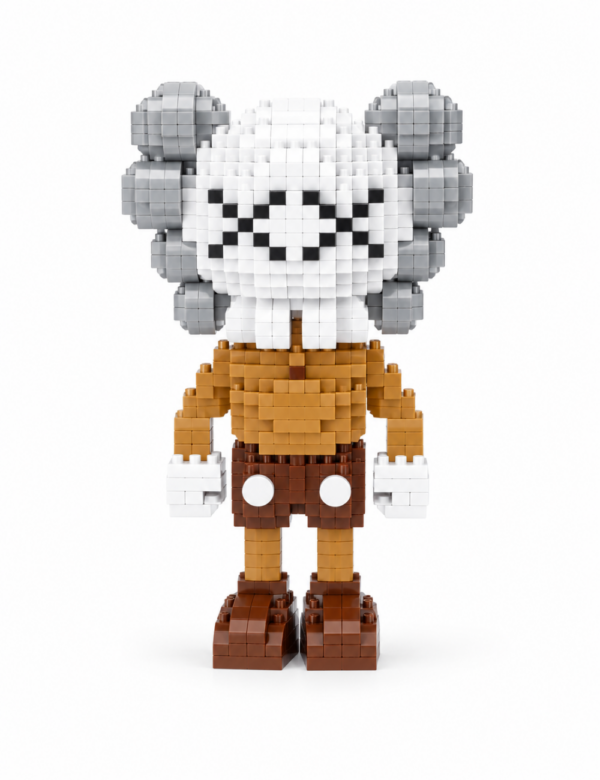 2 Конструктор KAWS коричневый из микроблоков, конструктор для взрослых