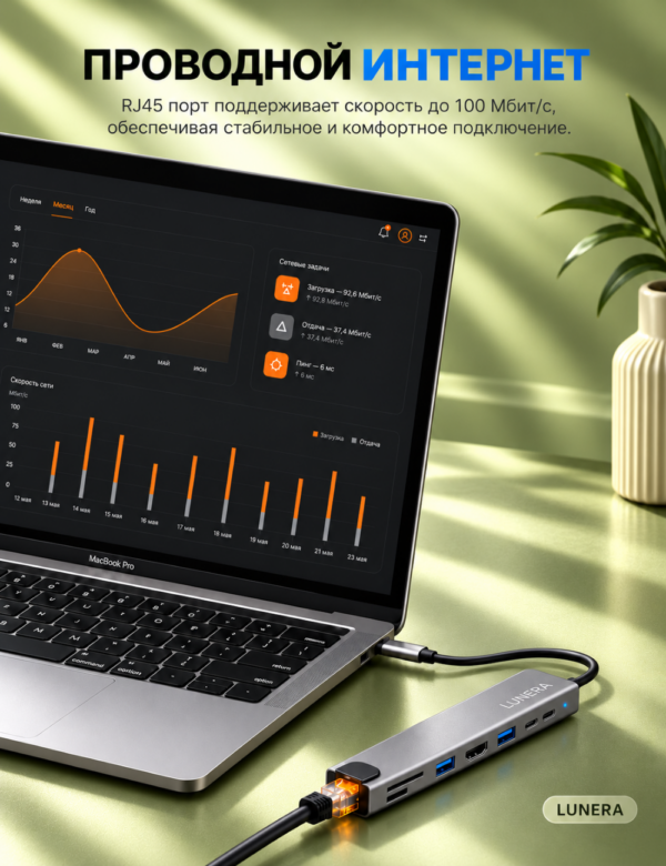 USB хаб TYPE C / USB разветвитель/ USB концентратор/ картридер/ usb hub/ переходник для MacBook